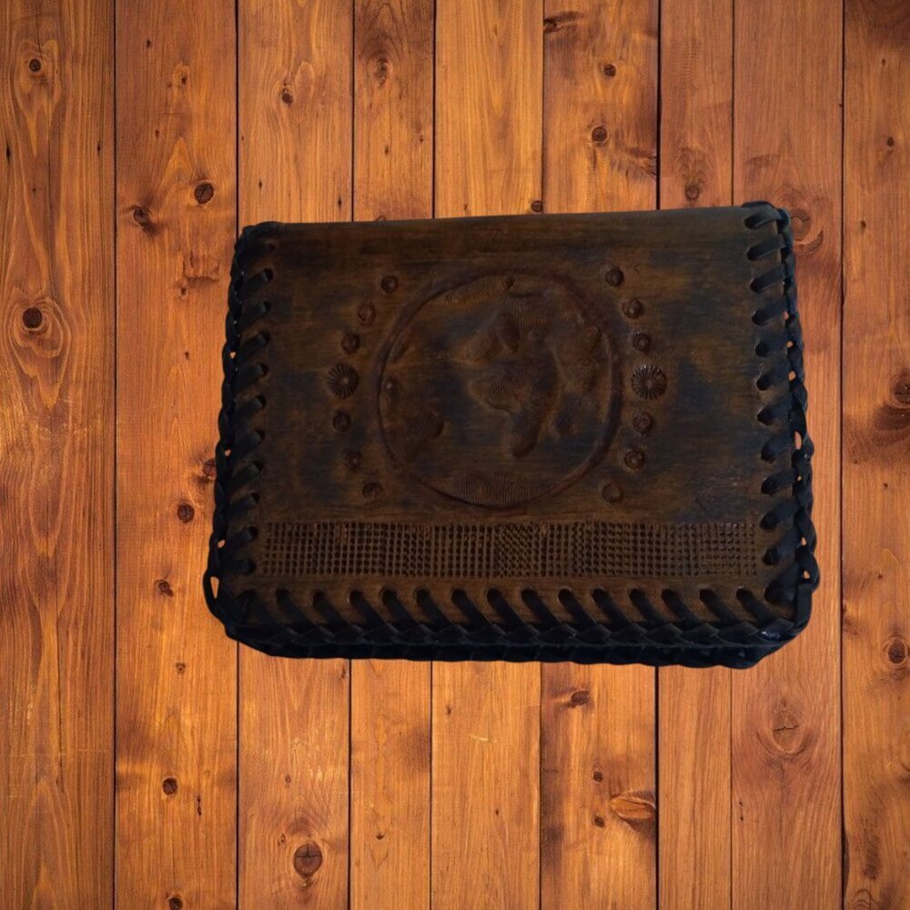 Bifold Credit ID Card Holder Wallet Brown Travel "I haven't been everywhere..."